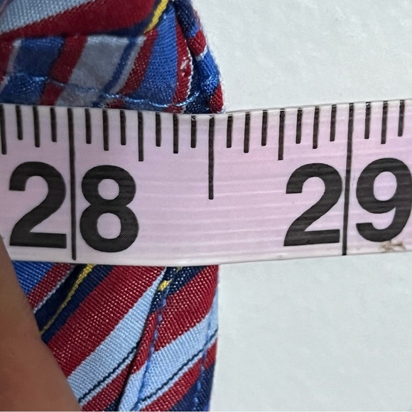 Tommy Hilfiger Button Up Shirt Striped Flag Logo Long Sleeve Multicolor Size 2XL - Picture 10 of 13